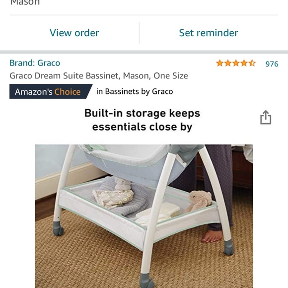 Basket with a change table - Picture 5 of 6